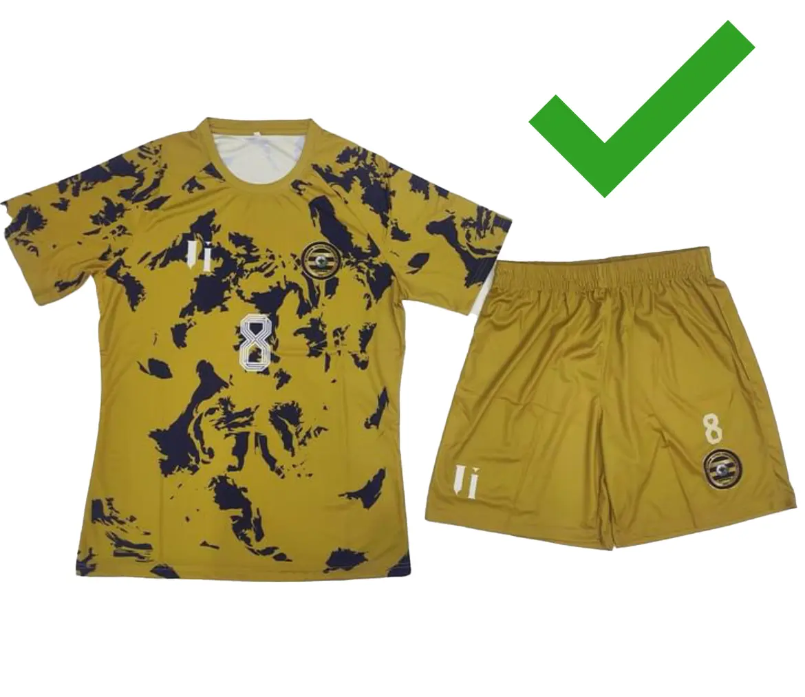 Maillot et short de football personnalisés